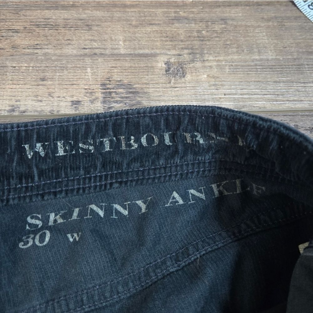 Burberry Brit Corduroy Westbourne Skinny Ankle 30w black - Picture 9 of 16
